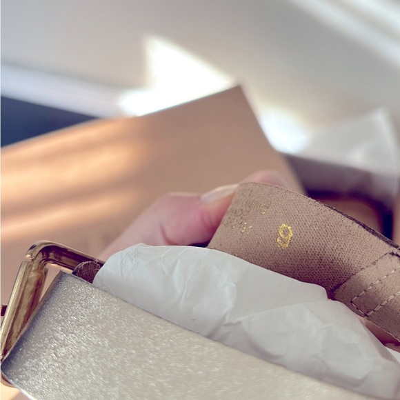 NWB Steve Madden River Wedge Metallic Gold Cork Platform Boho Sandals Size 9 - Picture 4 of 6